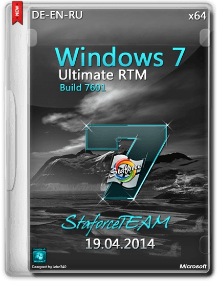 Windows 7 Ultimate Build 7601 x64 RTM StaforceTEAM (DE/EN/RU/19.04.2014)