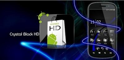 Theme Crystal Black Flat HD v4.9