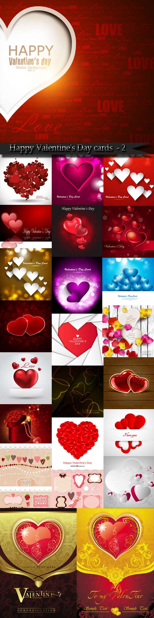 Happy Valentine's Day cards and backgrounds - 2