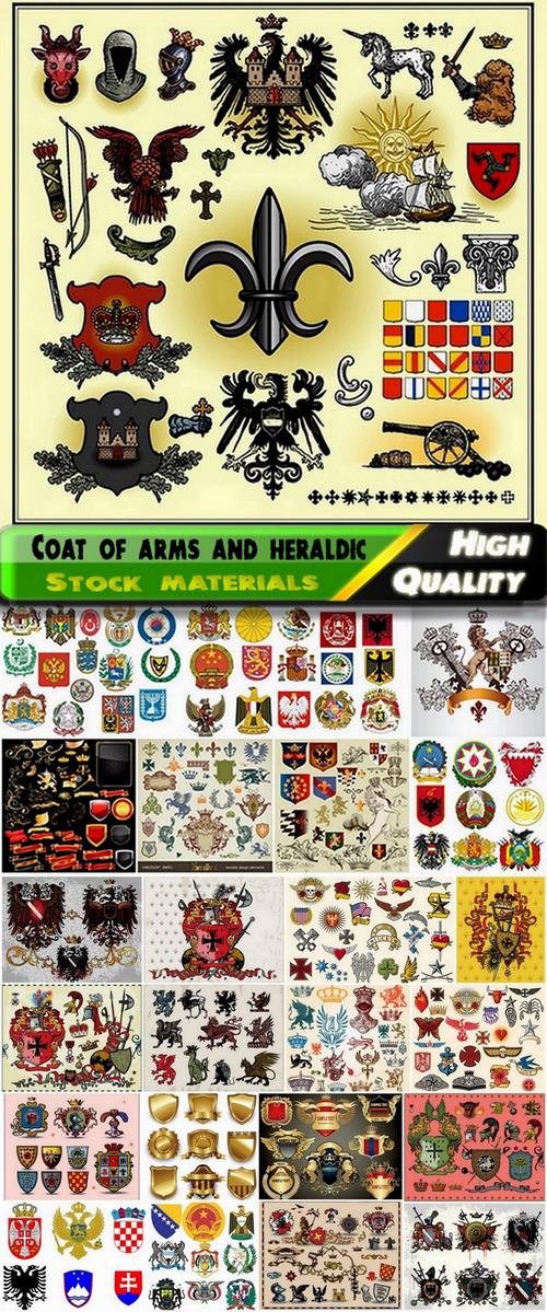 Coat of arms and heraldic elements - 25 Eps