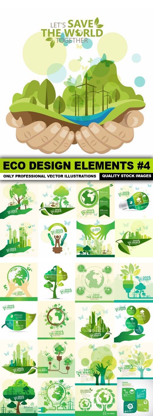 ECO Design Elements Vector set 4