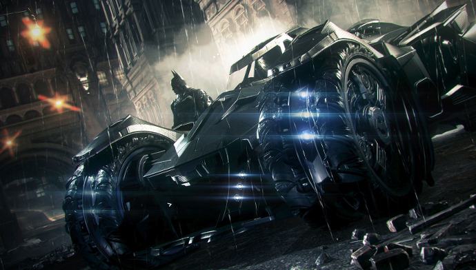 Картинка с превью Batman: Arkham Knight с изображением Бэтмобиля