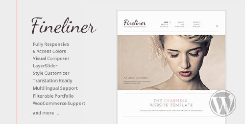 ThemeForest - Fineliner v1.6.2 - Responsive Portfolio WordPress Theme