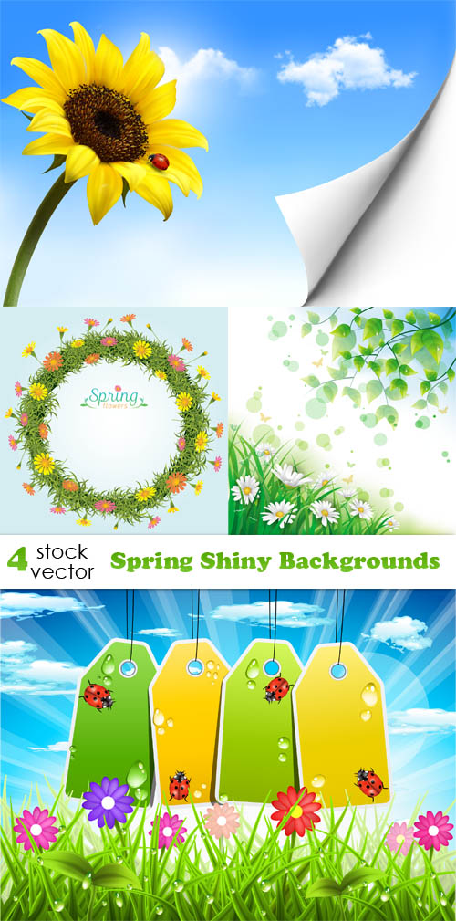 Vectors - Spring Shiny Backgrounds 5