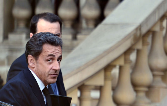 Nicolas Sarkozy, der am 25 märz in Paris.