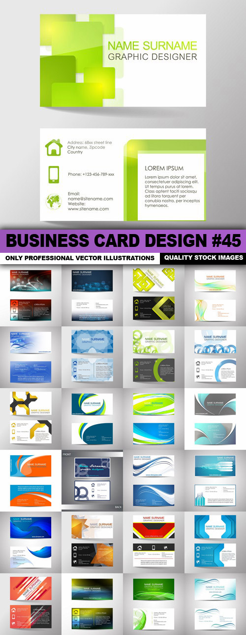 Business Card Design set 45