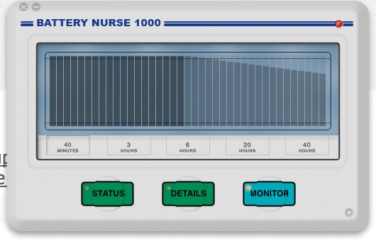 Battery Nurse - приложение для мониторинга батареи Макбука