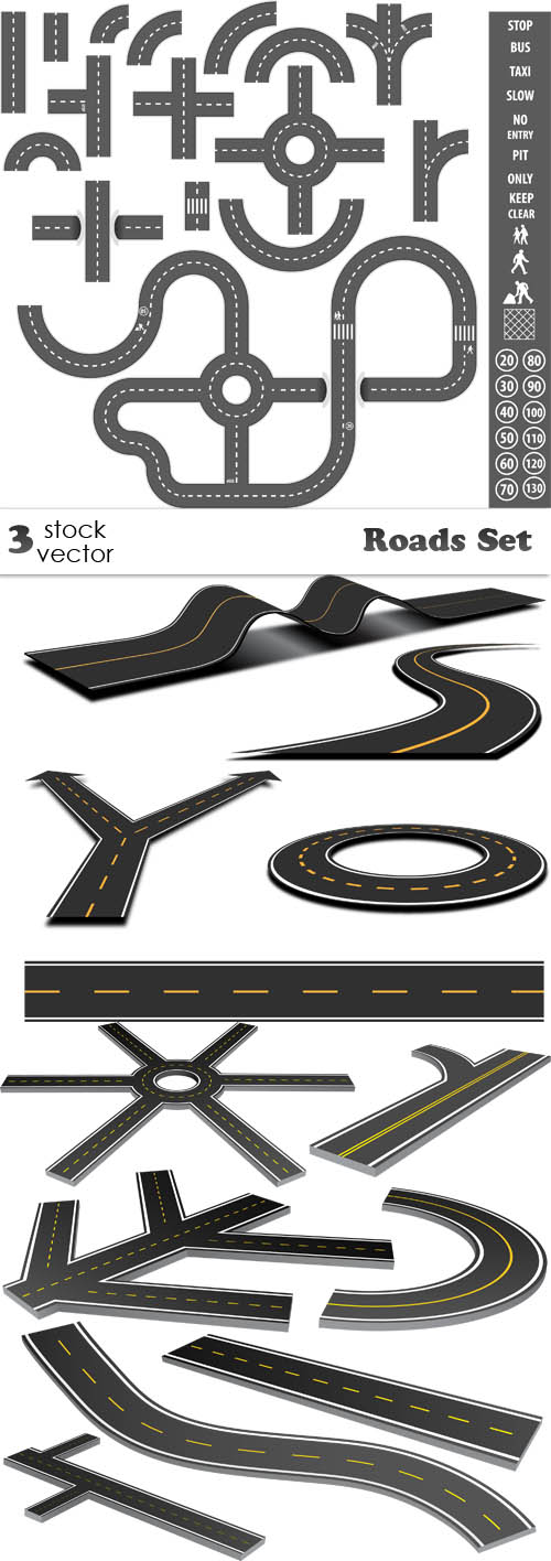 Vectors - Roads Set
