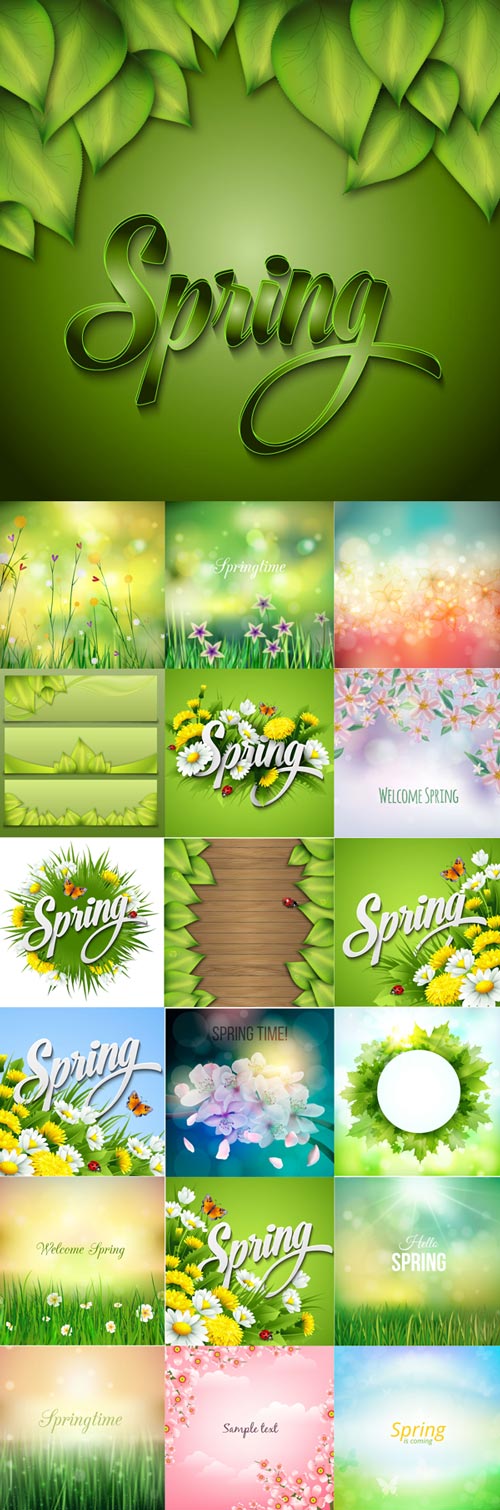 Spring time vector 2