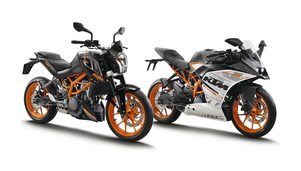 Новые мотоциклы KTM 250 Duke и KTM RC250