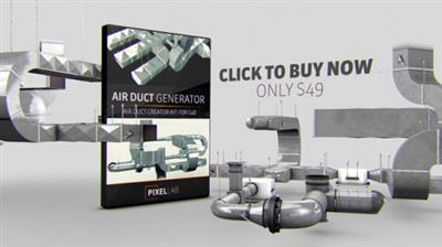 The Pixel Lab Air Duct Generator for Cinema 4D 180507