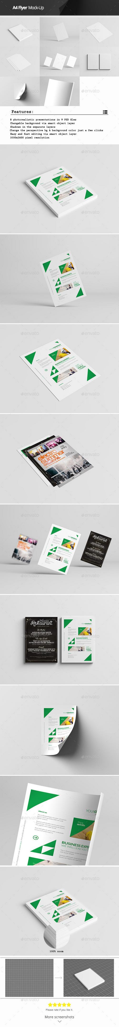 Graphicriver - A4 Flyer Mock-Up 10860291
