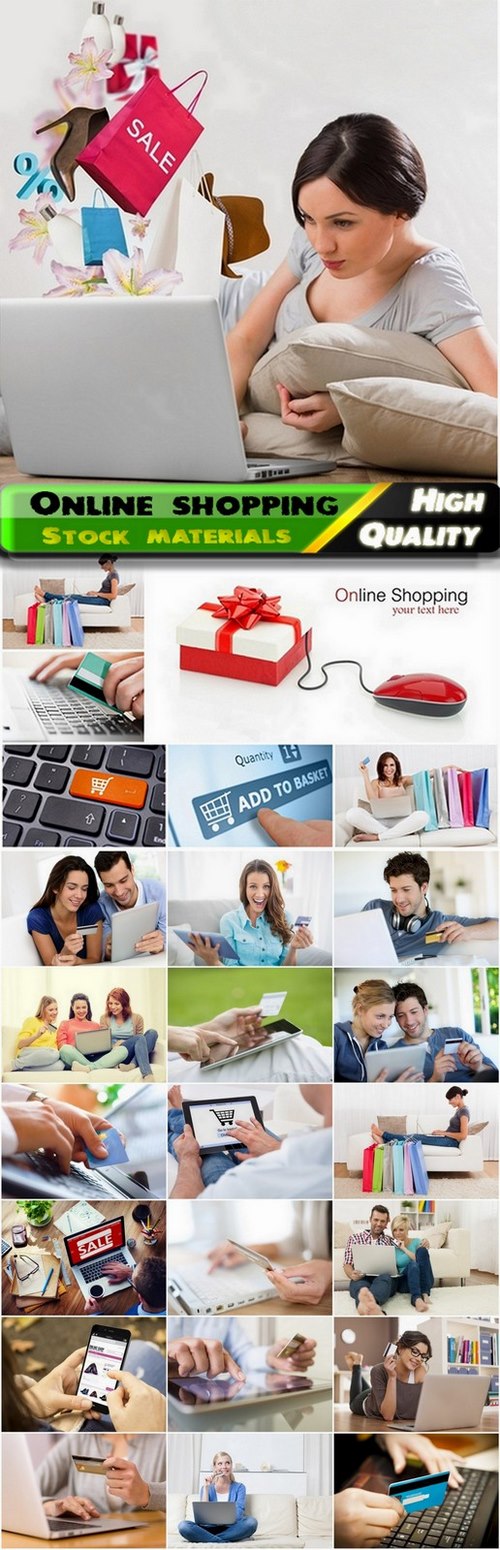 Online shopping with payment card - 25 HQ Jpg