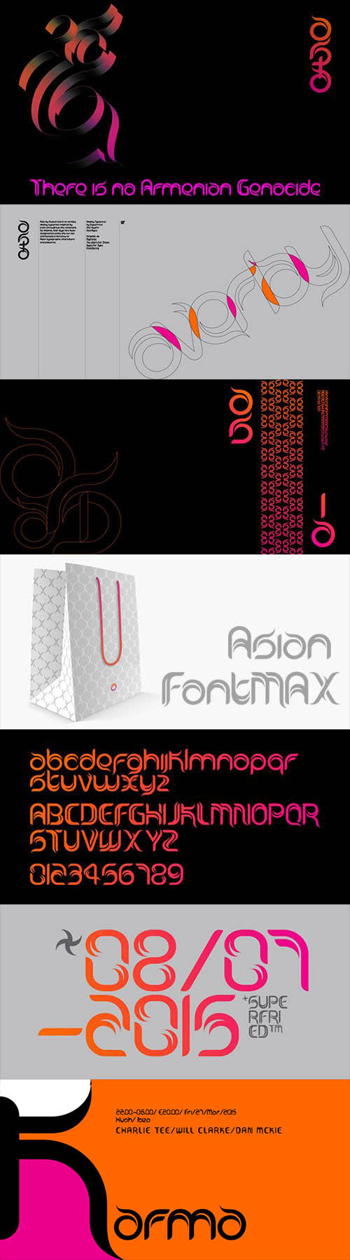 Asia - Asian Style Curved Typeface