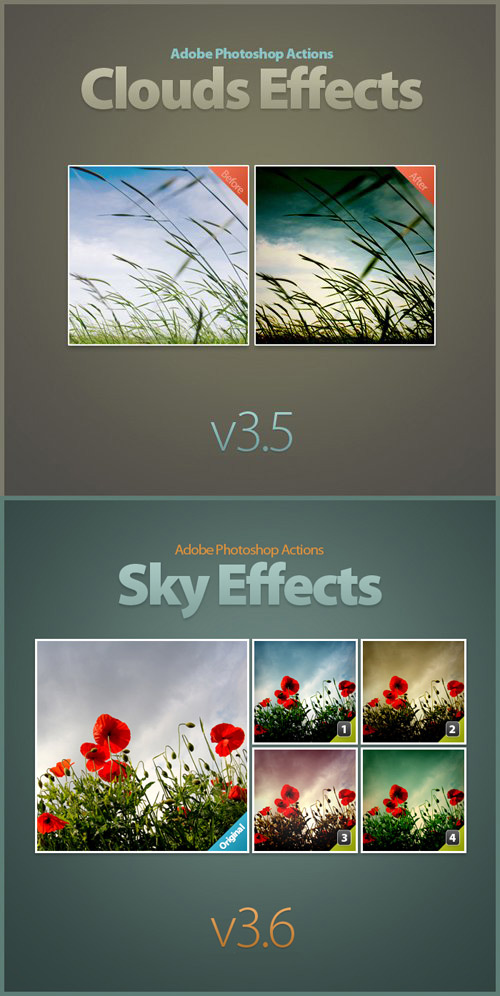 Photoshop Actions - Clouds & Sky Effects