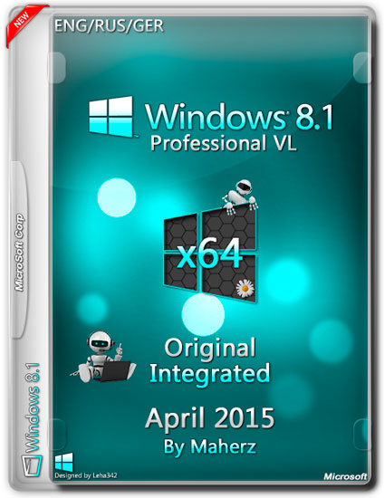Windows 8.1 Professional VL x64 Integrated April 2015 By Maherz (ENG/RUS/GER)