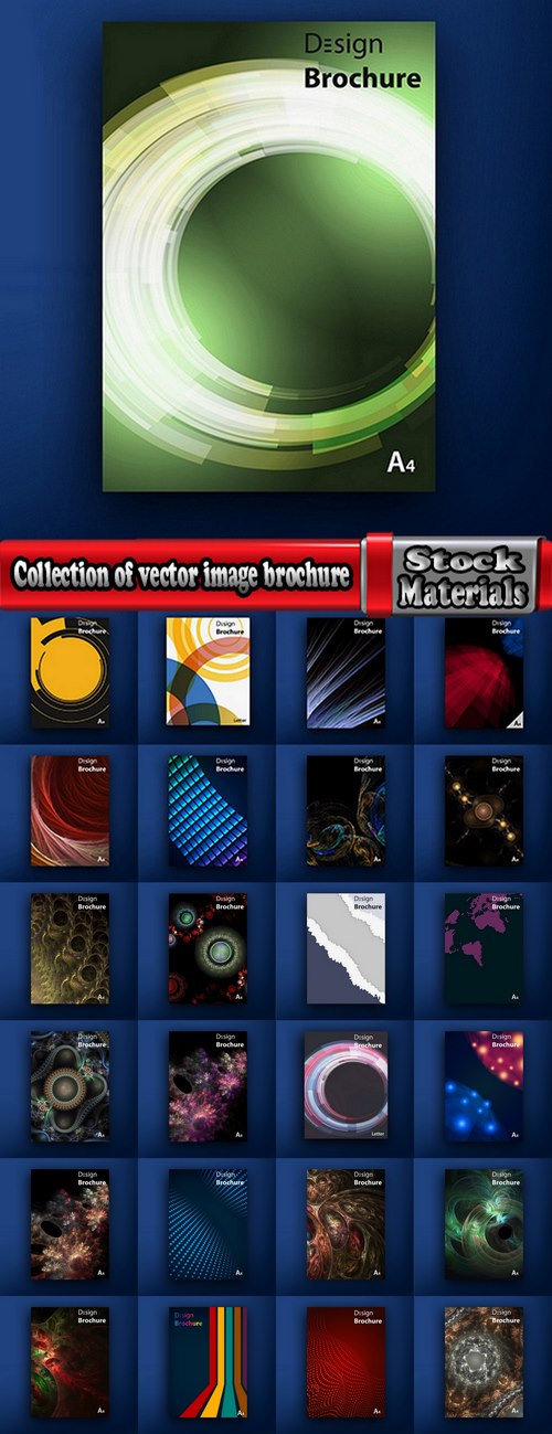Collection of vector image brochure flyer banner #2-25 Eps