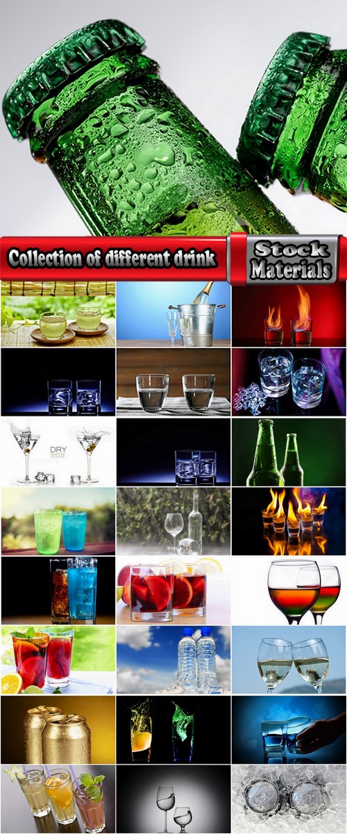 Collection of different water drink champagne glass alcohol beer champagne glass hot drink 25 HQ Jpeg