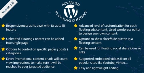 Download Nulled Advanced Floating Content v2.2 - WordPress Plugin visual