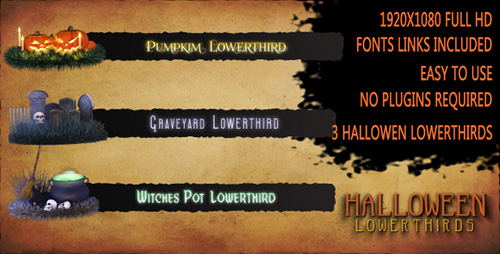 Halloween Lower Thirds - Project for After Effects (Videohive)