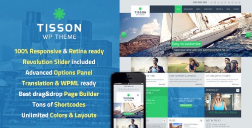 Tisson v1.2.5 - Themeforest Premium WordPress Theme product snapshot