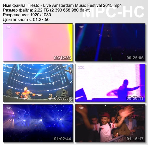 Tiesto - Live @ Amsterdam Music Festival 2015 HD 1080