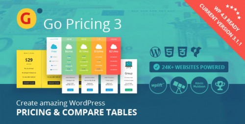 Nulled Go Pricing v3.1.1 - WordPress Responsive Pricing Tables Plugin product photo