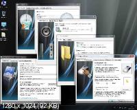 Windows 7 SP1 x64 Ultimate Black Dark Aero by Qmax (2014/RUS)
