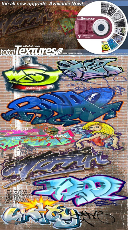 3D Total: Textures V5:R2 – Dirt & Graffiti 