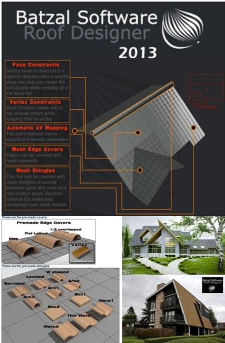 Batzal Roof Designer For 3Ds Max 2013 x32/x64 